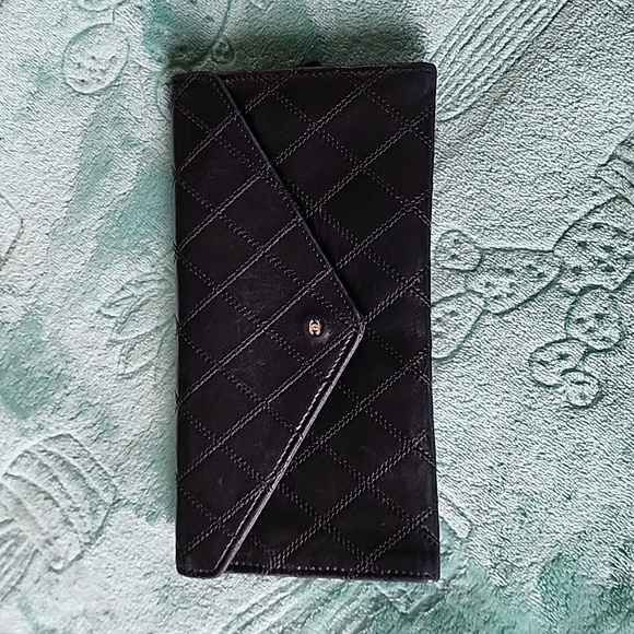 CHANEL Handbags - Authentic Chanel Quilted Wallet